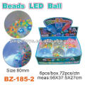 80mm LED Water Bouncing Ball With Beads